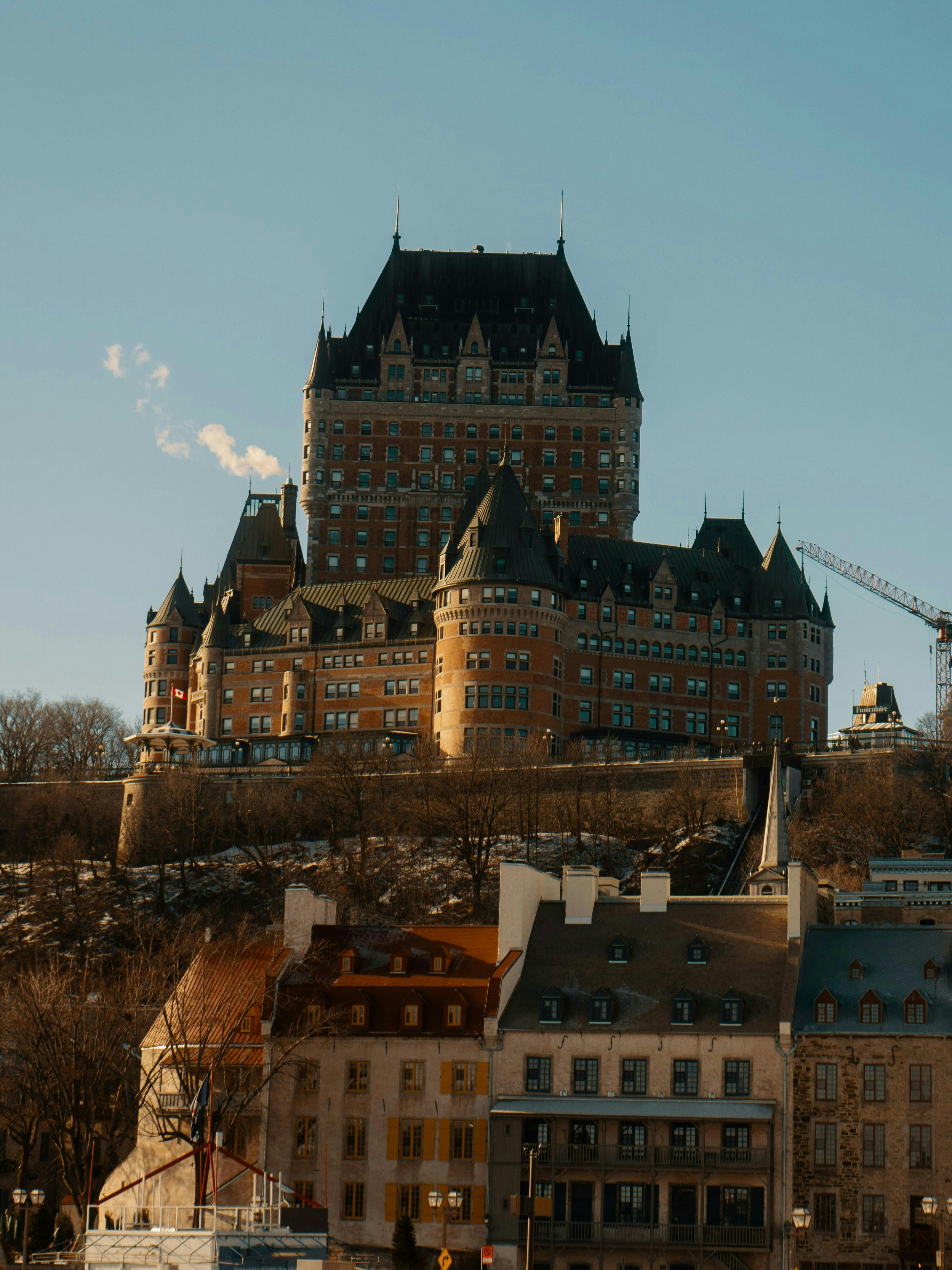 Château Frontenac Bajo Un Cielo Despejado